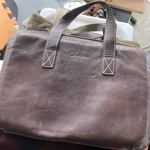 Cole Haan leather laptop case